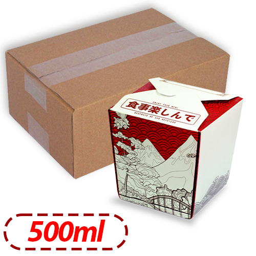 BOX YAKISSOBA | 500ML | NEW TRADICIONAL | CAIXA: 500UNDS								