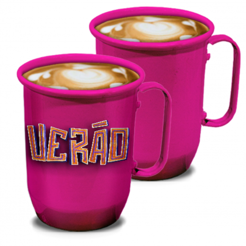 Caneca de Alumínio | 500ml | Rosa Pink